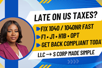 file your late US tax return 1040 1040nr back taxes irs relief fast