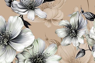 design seamless textile patterns for fabric printing