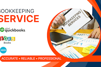 do bookkeeping and accounting in zoho books, quickbooks