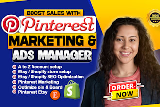 be your pinterest marketing ads manager shopify etsy SEO expert brand growth
