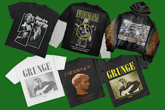 design y2k and grunge graphic for your clothing brand