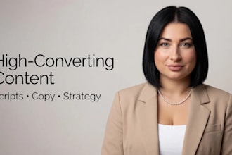 highconverting content, scripts and copy for your brand