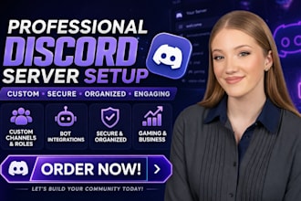 setup new and existing discord server custom discord server setup gaming discord