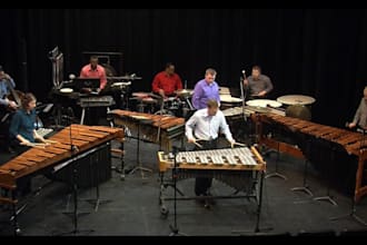record vibraphone, marimba, timpani and percussion for your project