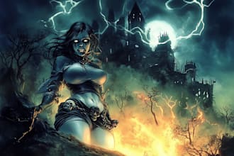 fantasy horror and fantasy horror character art