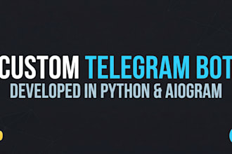 build a custom telegram bot in python