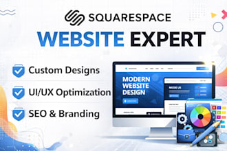 design a modern squarespace website or redesign your squarespace site