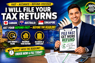 file your tax return canada australia singapore and get your refund fast
