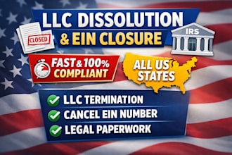 dissolve llc, close ein, and complete llc termination in the USA