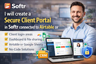 build a modern softr client portal with dashboard and secure login