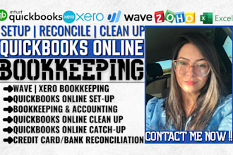 quickbooks bookkeeping clean up tally accounting bank reconciliation wave airbnb