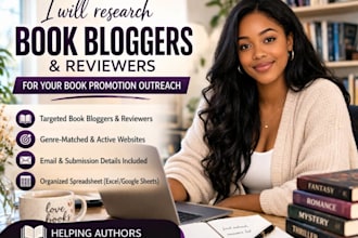 research book bloggers and reviewers for book promotion