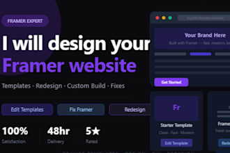 design edit fix your framer website framer templates framer redesign website VA