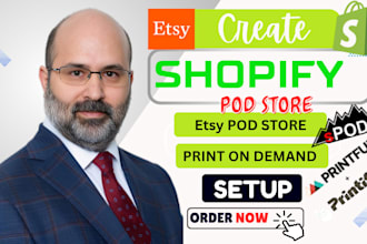 do shopify pod store, etsy pod store, print on demand, printify, printful, spod
