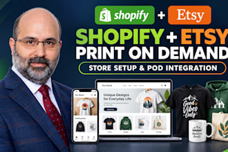 do shopify pod store, etsy pod store, printful printify print on demand store