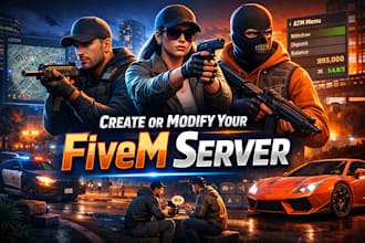 create or modify your fivem qbcore and esx server