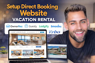 setup booking vacation rental website with ownerrez guesty lodgify smoobu vrbo