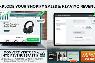 do shopify store design klaviyo email flow automation design shopify branding