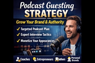 create a podcast guesting strategy to grow your brand and authority