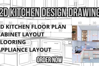 design a complete 2d kitchen drawing kitchen plan cabinet layout interior design