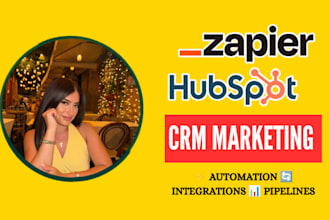 setup hubspot crm, systeme io, hubspot automation, zapier, n8n ai automation