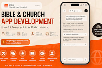 build church livestreaming app,ai sunday quiz app, christian kids quiz game app