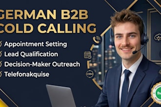 german b2b cold calling b2b telemarketing appointment  setter sales caller