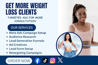 generate leads for weight loss and wellness clinics with meta ads
