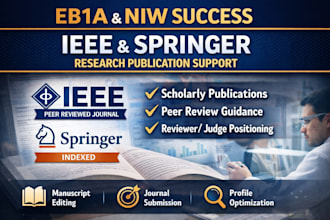 peer review from research to publication in ieee springer for eb1a niw