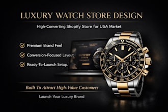 build a shopify store for luxury watches dropshipping USA