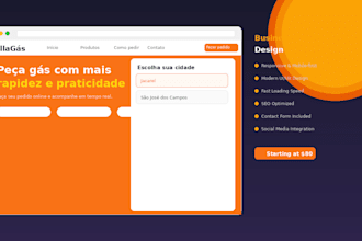 build a responsive landing page or business website with HTML CSS and javascrip