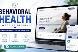 behavioral health website, mental health, therapy website, counseling website