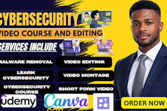 create cybersecurity video course, saas video, course curriculum, ebook writing