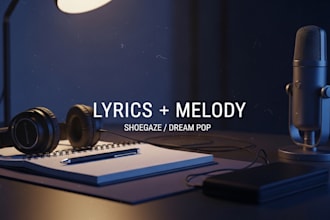 write shoegaze and dream pop lyrics with melody ideas