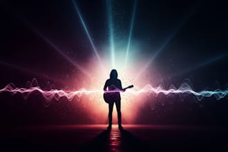 l produce a cinematic music video with dark artistic visuals