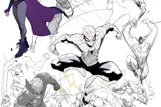 draw stunning comic book illustrations, comic book artist