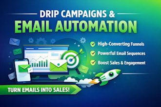 create high converting drip campaign and email automation