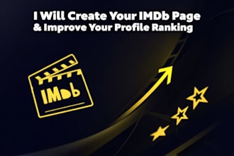 create your imdb page and improve your profile page