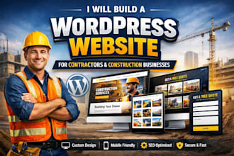 build a wordpress website for contractors and construction businesses