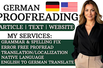 expertly proofread, rewrite, edit, copyedit in german, spanish, french, english
