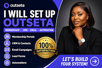 setup outseta membership site CRM email automation campaign email template