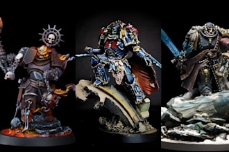 3d print and paint your action figures, warhammers, dnd, tabletop miniatures