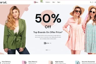 build fashion shopify store or dropshipping ecommerce store