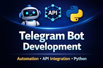 build telegram bot with API integration and automation