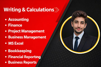 accounting bookkeeping excel specialist for business reports