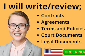 professionally draft and review contracts and legal documents