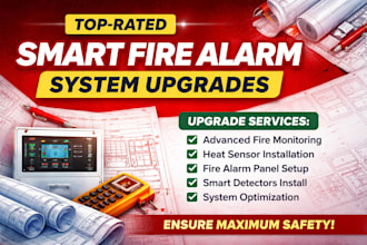 smart fire detection, fire alarm system upgrade, heat sensor installation