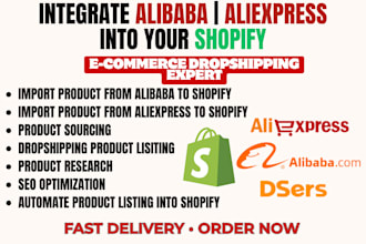 integrate aliexpress and alibaba with your shopify dropshipping store