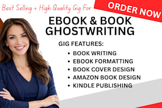 ghost write 30,000 words ebook as ghost book writer, and ghost ebook writer