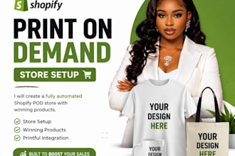 set up print on demand shopify store, shopfy print on demand